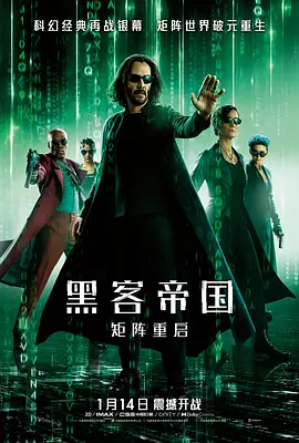 黑客帝国：矩阵重启 / The Matrix Resurrections / 22世纪杀人网络：复活次元(港) / 骇客任务：复活(台)